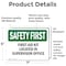 Signmission First Aid Kit Located In Supervisor Office, 7 in W x Rectangle, Vinyl Decal OS-2PACK-SF-D-57-L-10624 - alternate 5